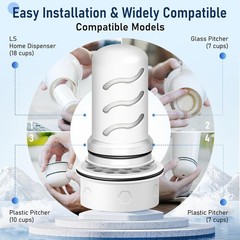 Water Filter Replacement for Lifestraw Home Dispenser 18 C/Glass Pitcher 7 C/Pl