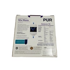 PUR Water Faucet Filtration System FM3333B Faucet-Mount Filter White