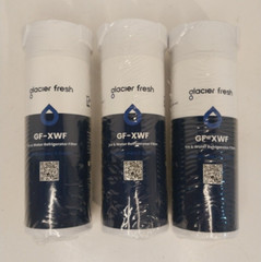 3 Pack GLACIER FRESH GF-XWF Refrigerator Water Filter Replacement for GE XWF New