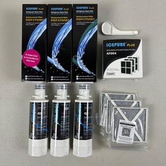 3 PACK ICEPURE PLUS ADQ747935 for LG LT1000P Kenmore Elite 9980 RWF4700BC Filter
