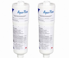 3M Aqua-Pure AP717 In-Line Carbon Water Filter Triple Action w/Fittings 2 Pack