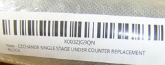 EZCHANGE SINGLE STAGE UNDER COUNTER REPLACEMENT BLOCK