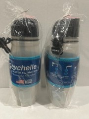 2NEW SEYCHELLE EXTREME 28oz RADIOLOGICAL LONIC MICRON FLIP TOP WATER FILTER