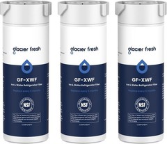 GLACIER FRESH XWF Replacement for GE XWF Refrigerator Water Filter 3 Pack