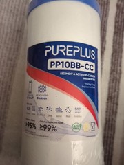 PurePlus PP10BB-CC 10 x 4.5 Whole House Sediment Activated Carbon Water Filter