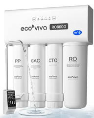 800GPD Tankless Reverse Osmosis System, 9-Stage Alkaline Water Filter
