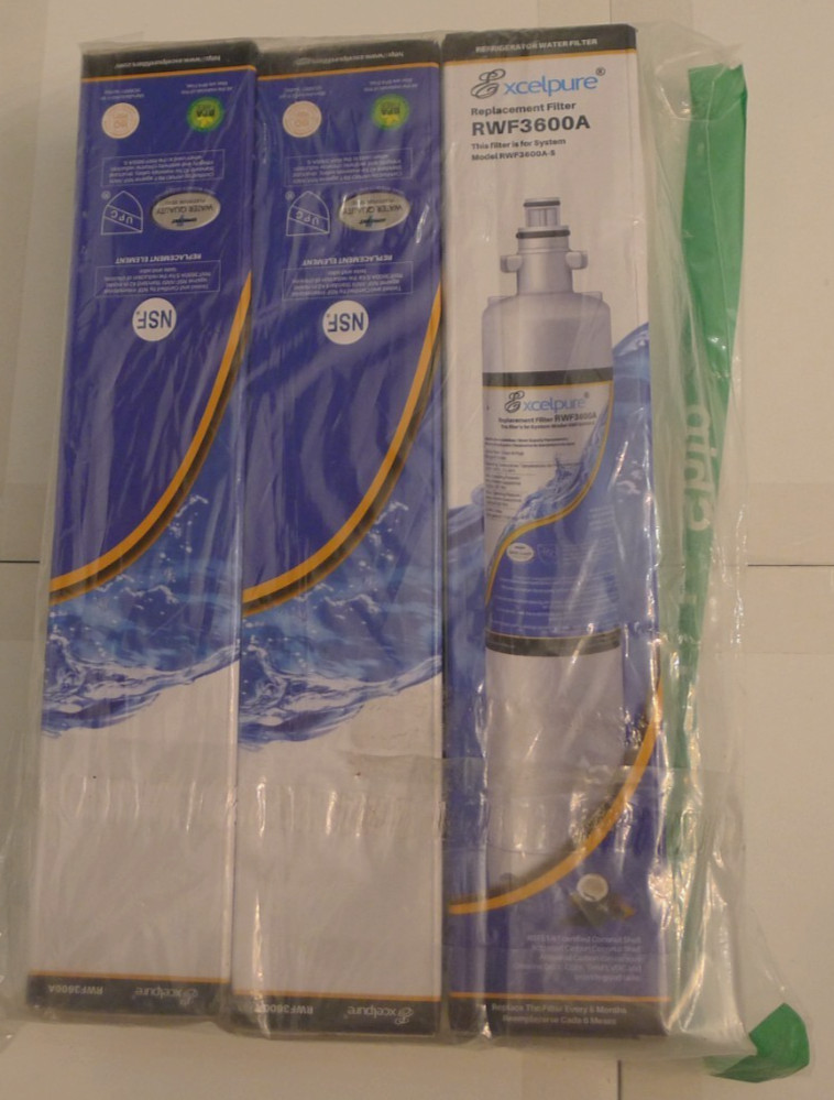 Excelpure Replacement Fridge Water Filter RWF3600A – NEW Sealed LOT OF 3 Total