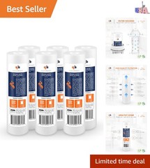 5 Micron 10 x 2.5 Sediment Filter – Whole House Water Filter Replacement Comp…