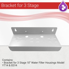 Max Water Bracket for 3 Stage 10″ water filter housings model YT14 & EG14
