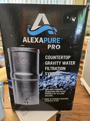 Alexapure Pro Stainless Steel Water Filtration System Gravity Fed NEW SEALED