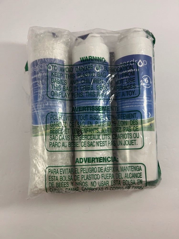 Waterdrop WD-F22 Water Filters Lot Of 3 New Sealed