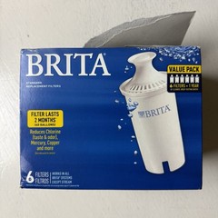 Brita Standard Water Filter Replacement Filters for Pitchers and Dispensers 6 PK