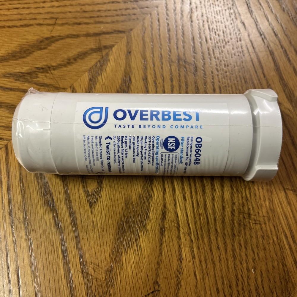 Overbest OB6048 Replacement Water Filter Cartridge For GE XWF Refrigerator