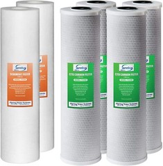 iSpring F6WGB32B 4.5″ X 20″ Whole House Water Filter Replacement Set Fit WGB32B