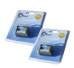 2x Battery for Canon VIXIA HF20 Digital Camcorder Decoded, 890mAh, 7.4V