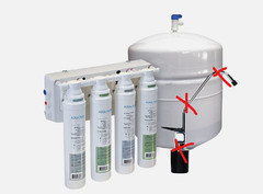 Aqua Flo Reverse Osmosis Water Drinking 4 Stage Filtration System QCRO4V-50 Read