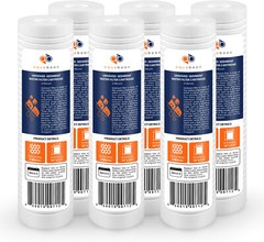 6 pcs Aquaboon Water Filter Compatible with Standard 5 Micron 10×2.5″ Sediment