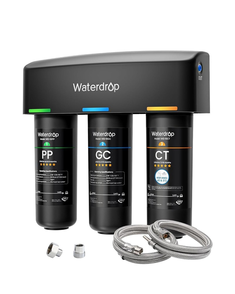 Waterdrop TSA 8 Layer Under Sink Water Filter System NSF