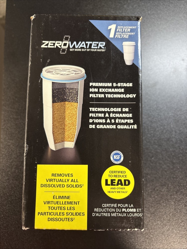 ZERO WATER ZR-001 Replacement Water Filter 5 Stage Advanced Filtration NIB