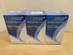 Set of 3 IcePure RWF1100A Refrigerator Water Filters New Sealed DA29-00003G