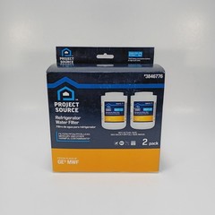 Project Source 3846776 Refrigerator Water Filter 2 Pack Replaces GE MWF