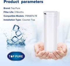 Water Filter Replacement for GE Opal 2.0 Ice Maker 4 Pack Carbon Fiber NSF