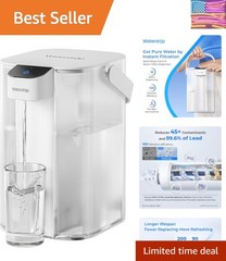 Electric Water Filter Pitcher, Reduce 99.6% of Lead and 45+ Impurities, 200-G…