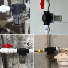 3/4″ 1/2″ 1″ Inline Mesh Strainer Water Pump High Flow Pipeline Filter 40 Mesh