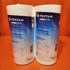 Pentair OMNIFilter RS18 Sediment Water Filter 10 Inch Whole House Heavy Duty 2PK
