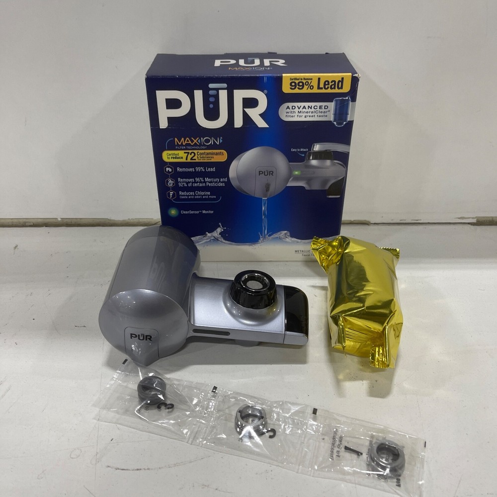 PUR PLUS Faucet Filtration System – Metallic Gray (PFM350V)
