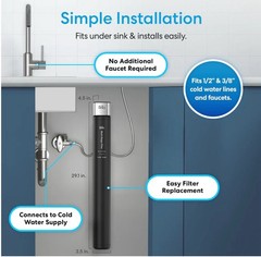 Brio 26″ Multi Stage Undersink Water Filtration System NIB (Model: fus100a26)