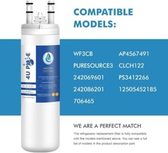 4U PURE WF3CB Water Filter Compatible with Pure Source 3, 1 Pack