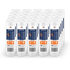 25-PACK 5 Mic Sediment Water Filter Cartridges Standard Size 10×2.5″ by Aquaboon