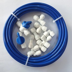 High-Density Polyethylene 10m RO Water Supply Tube with 10 Quick Connectors