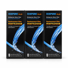 ICEPURE PLUS RWF5200B Refrigerator Water Filter – Set of 3 – NEW Sealed