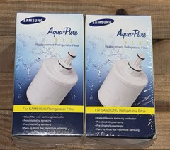 2 Pack- Genuine Samsung Aqua Pure Plus DA29-00003G Refrigerator Water Filter New