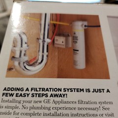 Drinking Water Filtration System GE GXK185KBL Single Stage With Controller NEW
