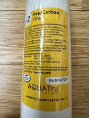 AquaTru AT2001 Pre Carbon Filter Stage 1-2 Replacement Water Filter NEW SEALED