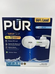 PUR Maxion Classic Faucet Filtration System White PFM150W Faucet Mount & Filter