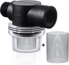 2 Pcs Water Pump Strainer Filter Set Include Twist on Pipe Filter and Extra 50 M
