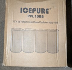 NEW ICEPURE 4 Pack 5 Micron 10″ x 4.5″ Whole House Water Filter, PPL10BB, SEALED
