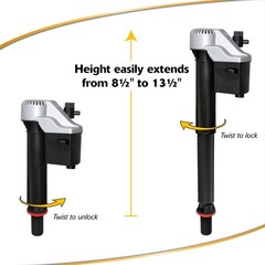 Korky QuietFILL Platinum Toilet Fill Valve – Universal Fits 99% of Toilets – …