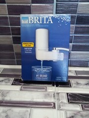 Brita 35214 Basic Tap Water Faucet Filtration System – White New Open Box