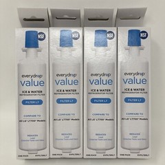 Lot of 4 EveryDrop Value FILTER L7 by Whirlpool for LG LT700 LT700P