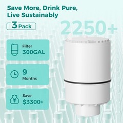 RF-3375 PFM400H PFM350V FM-3700 Faucet Water Filter Replacement NSF 3-Pack