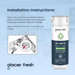 XWFE Water Filter for GE Refrigerators Pack of 2