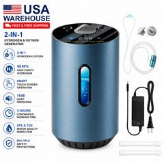 Portable Hydrogen Inhalation Machine Molecular Water Generator 225ML/MIN USStock