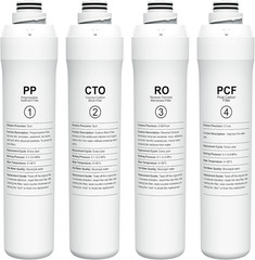 ROPOT 4-Pack Replacement Filter Set Compatible with Bluevua RO100ROPOT RO100ROPO