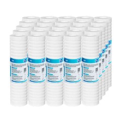 1-25PCS 0.5/1/5 Micron 10×2.5″ Grooved Sediment Water Filter Whole House Replace