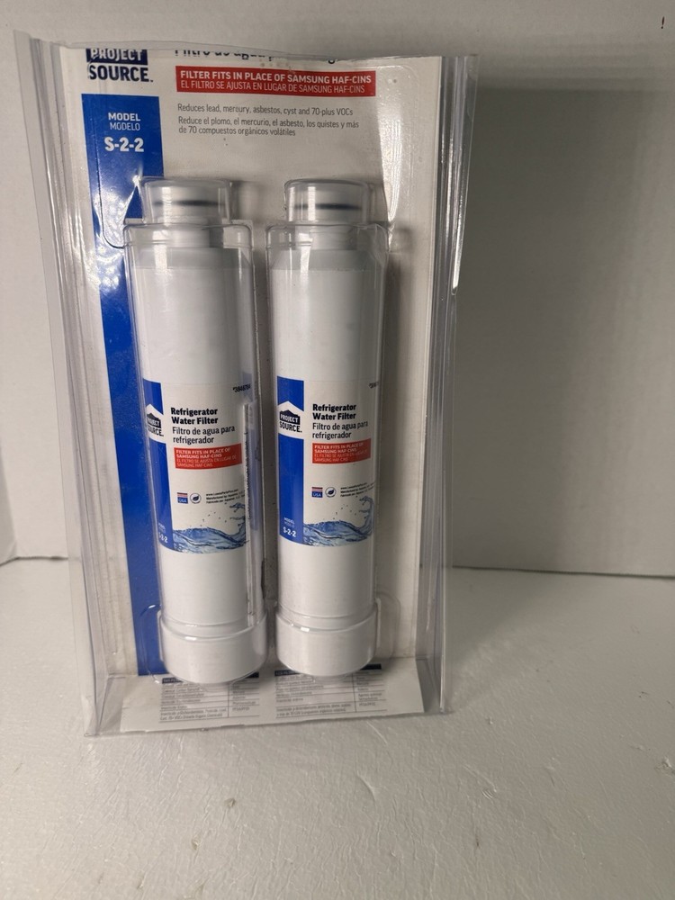 Project Source Twist-in Refrigerator Water Filter S-2-2 Fits Samsung HAF-CINS 2